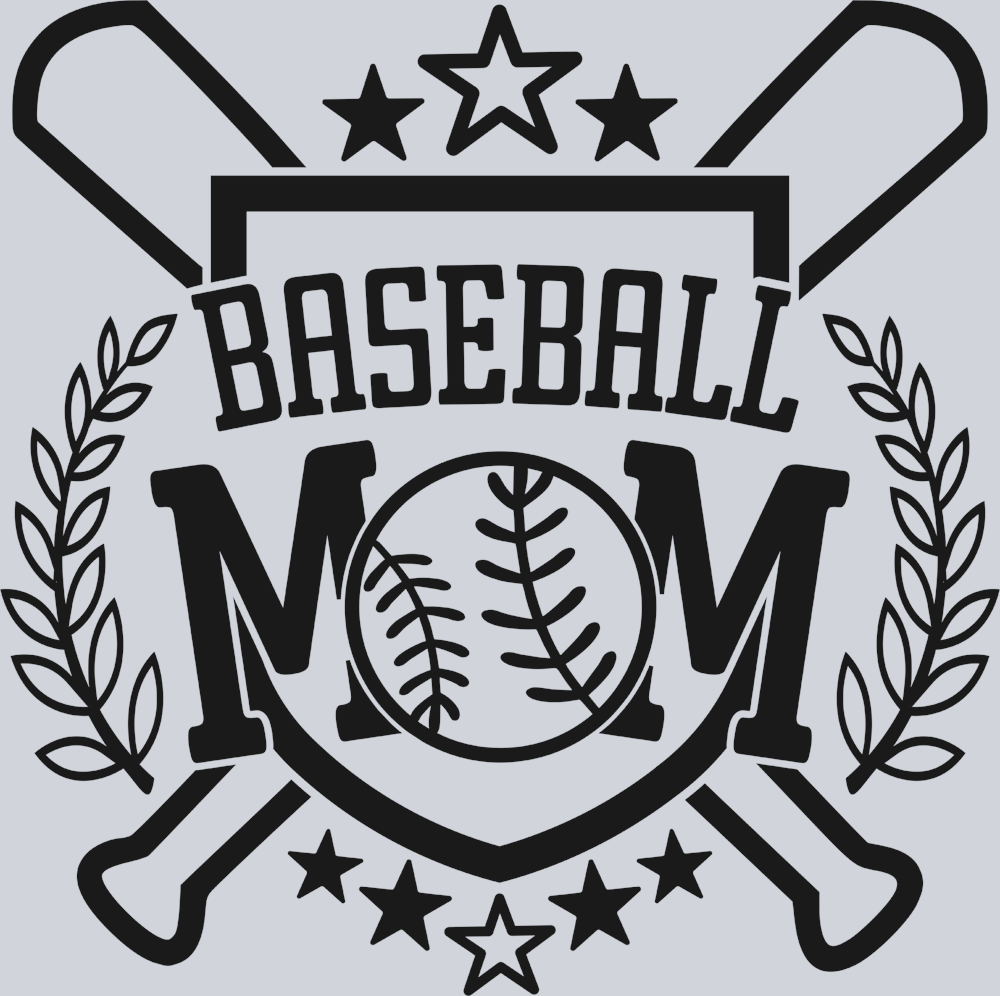 Baseball Mom - Black - STK00416 (DTF Transfers)