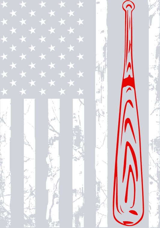 Baseball Flag Stars - STK00401 (DTF Transfers)