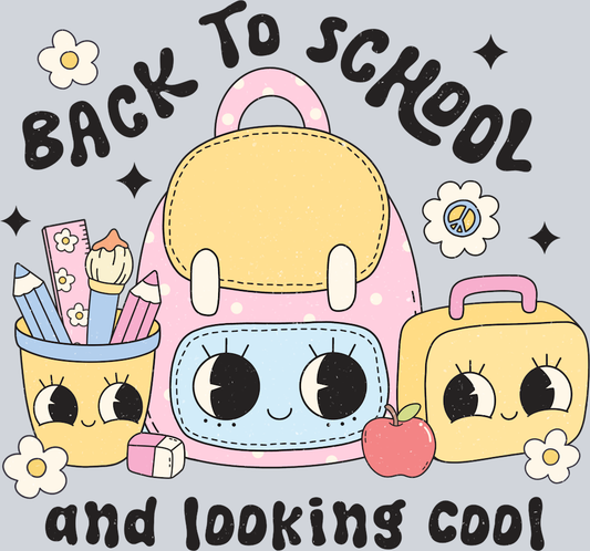 Back To School And Looking Cool - STK00373 (DTF Transfers)