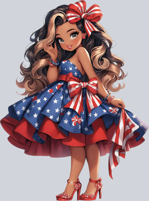 American Doll 8 - STK00193 (DTF Transfers)