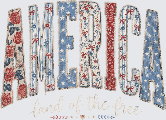 America Land Of The Free - STK07785 (DTF Transfers)
