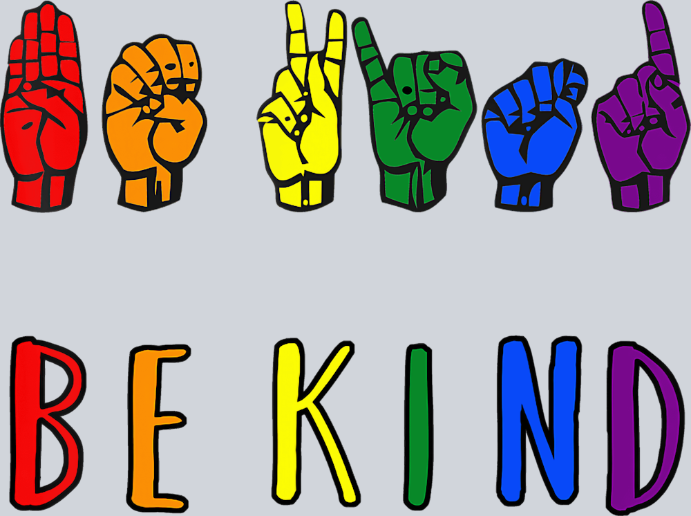 Be Kind Pride Asl - STK00475 (DTF Transfers)