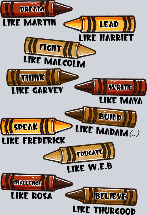 Black History Crayons - STK00667 (DTF Transfers)