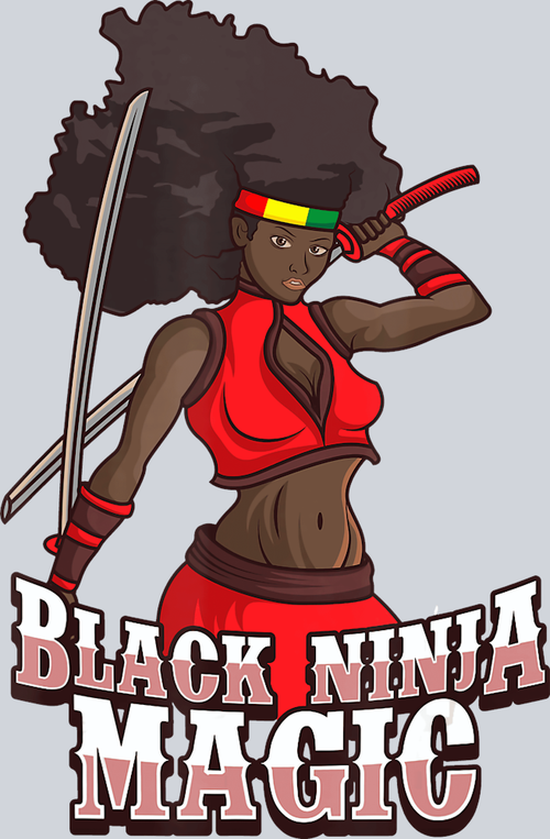 Black Ninja Magic - STK00884 (DTF Transfers)