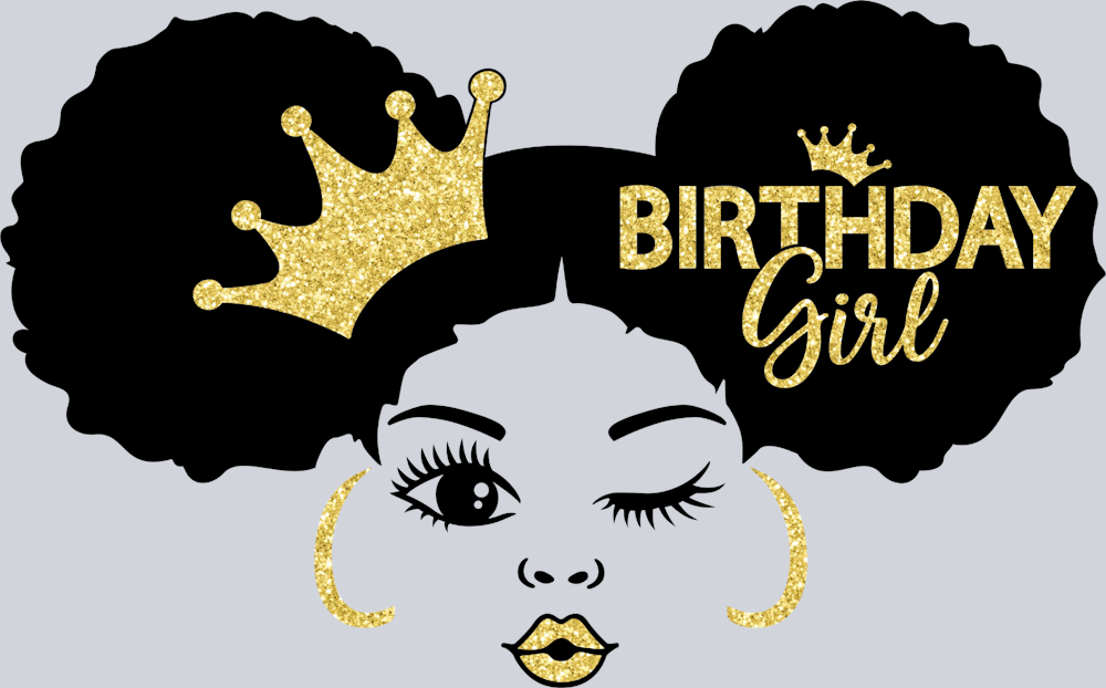 Birthday Girl Glitter - STK00565 (DTF Transfers)