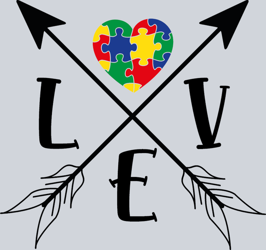 Autism Love Arrows - STK00313 (DTF Transfers)