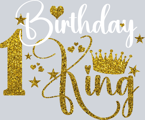 1st Birthday King - STK00003 (DTF Transfers)