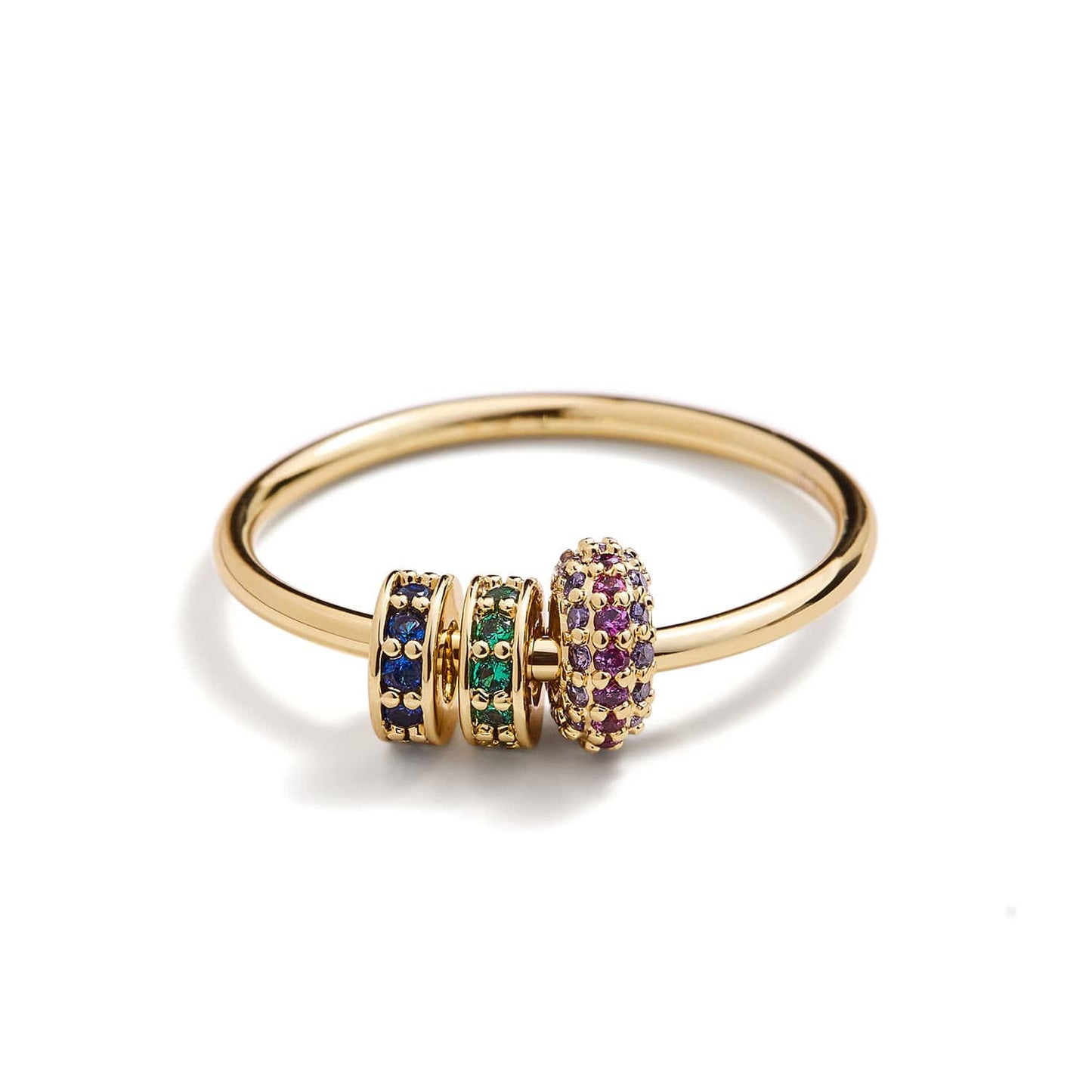 Rondelle Trio Fidget Ring