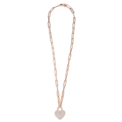 Pavé Heart Pendant Necklace