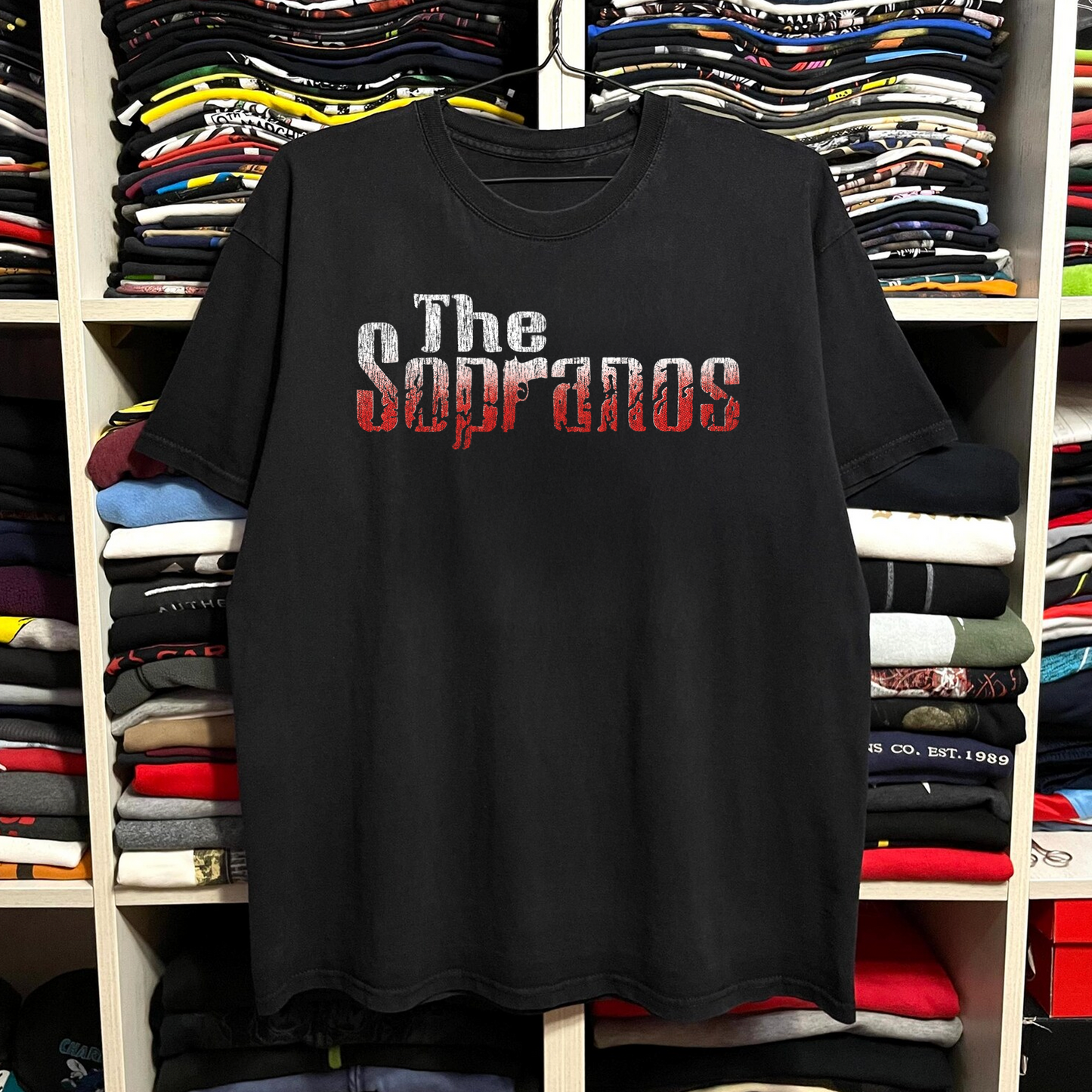 Rare Sopranos Washed Black Tee